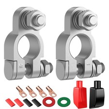 Battery Terminal Connectors Kit Heavy Duty Positive Negative for Auto Car Marine