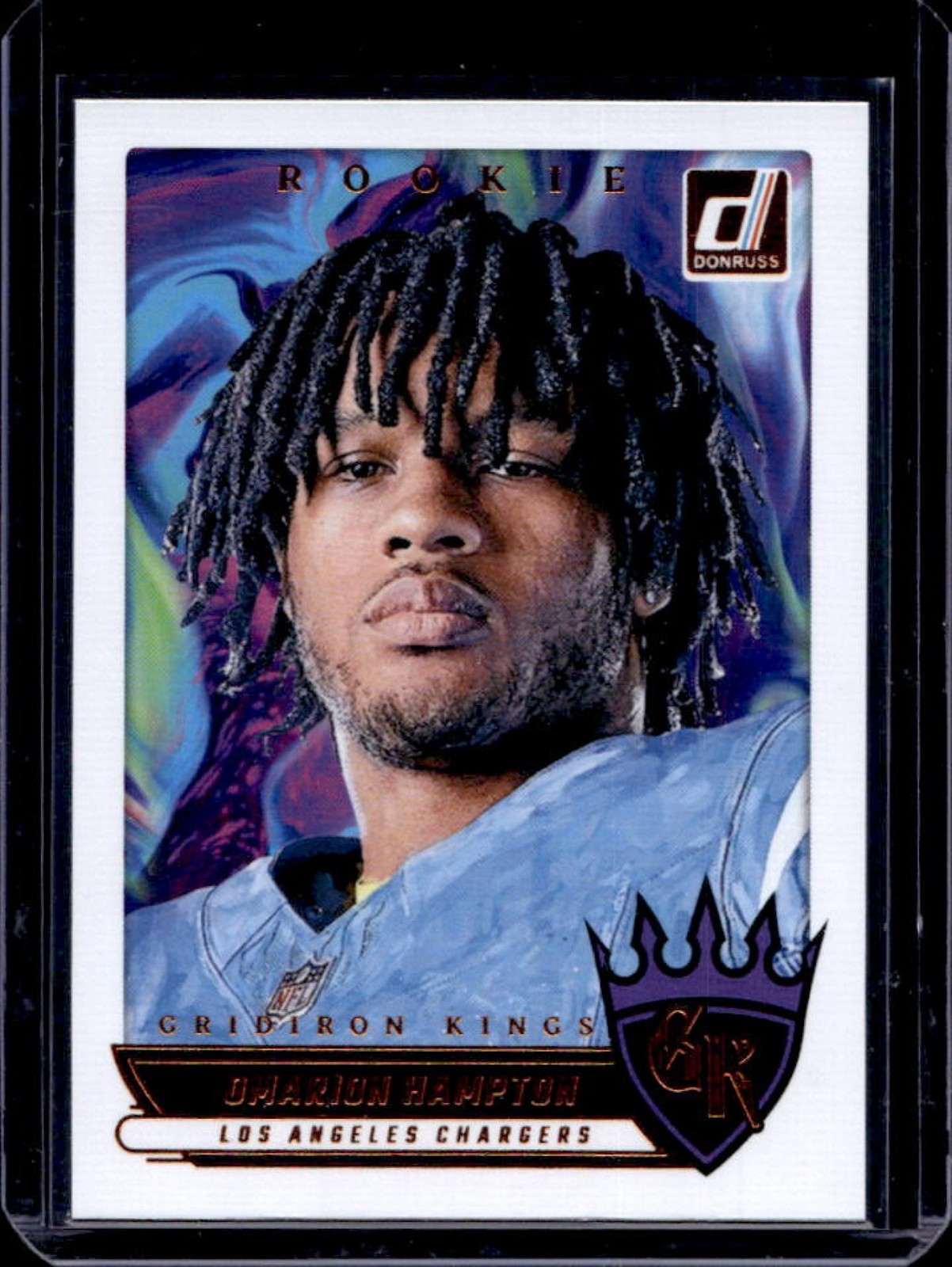2025 Donruss Omarion Hampton Rookie Gridiron Kings RC #RGK-OHN Raiders Chargers