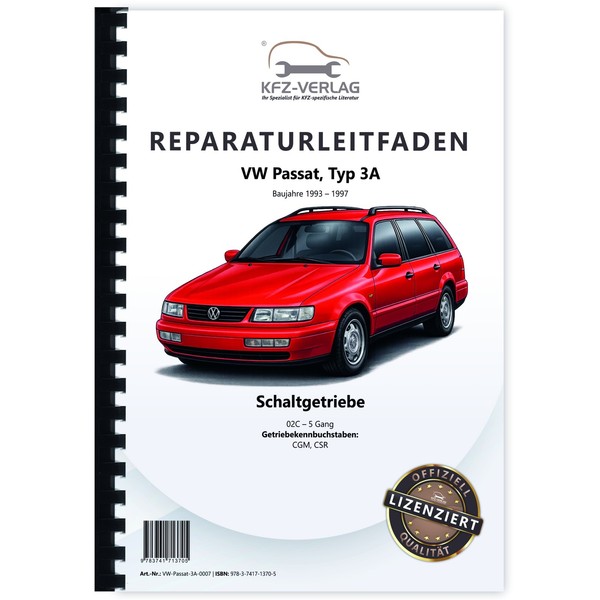 VW Passat 4 3A 1993-1997 5 Gang 02C Schaltgetriebe Kupplung Werkstatthandbuch-image