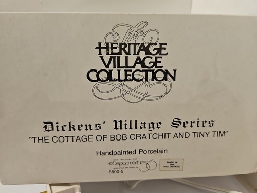 Dept 56 Dickens Village Serie The Cottage of Bob Cratchit and Tiny Tim #6500-5 - Bild 4 von 10