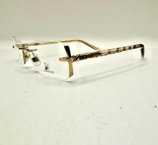 Swarovski Ahead Semi Rimless Eyeglasses Frames SW 5024 028 Gold Ornate 55-17-135