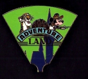 Disney Adventure Land Sher Khan Mickey Mouse Map Puzzle Pin