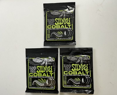 Ernie Ball 3 Packs mit je 6 Slinky Cobalt E-Gitarrensaiten, günstigster Preis!!!