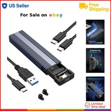M.2 NVMe SSD Enclosure Aluminum USB C 10Gbps UASP Trim for 2230 2242 2260 2280
