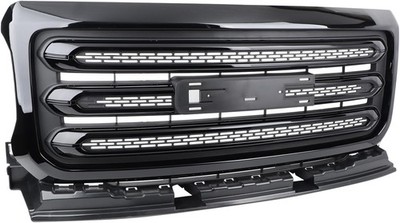 US For 2015-2020 GMC Canyon Gloss Black Chrome Front Bumper Upper Grille Assembl