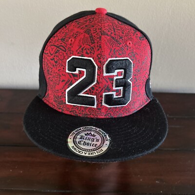 CHICAGO BULLS MICHAEL JORDAN 23 MALAKI KINGS CHOICE RED SNAPBACK