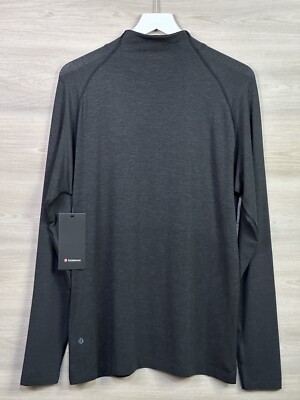 Lululemon Metal Vent Tech 1/2 Zip LS 2.0 Size XL Deep Coal Black