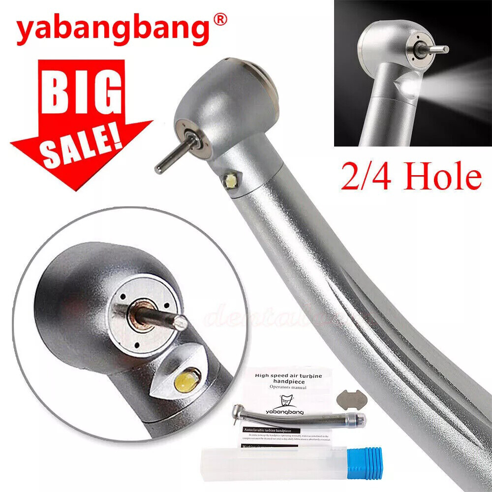 Yabangbang E-generator Dental LED Fiber Optic High Speed Handpiece 4 Holes YBM
