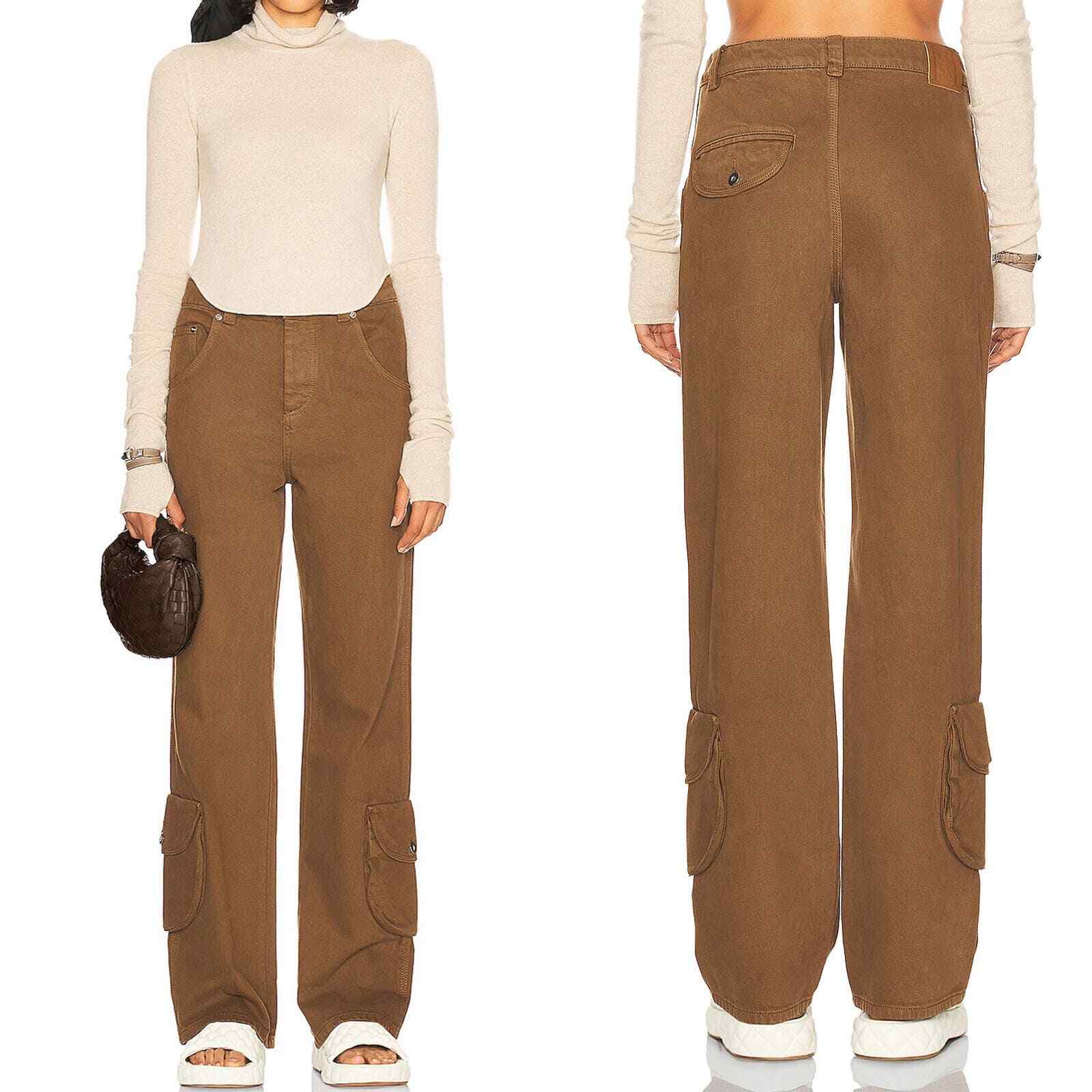 HELSA Cargo Straight Leg Workwear Pants in Brown Size S eBay
