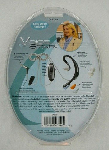Voice Star Freisprecheinrichtung Headset für Handys VS220 Brandneu Kostenloser Versand - Bild 2 von 8