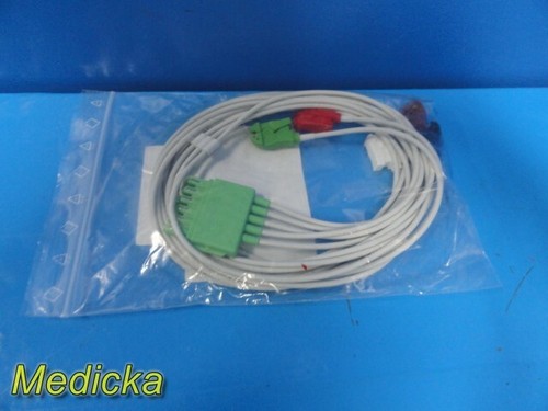 Drager Medical MS16546 ECG 5 Lead Single-Pin, AHA 1M, OEM Leads ~ 27070 - Picture 4 of 10