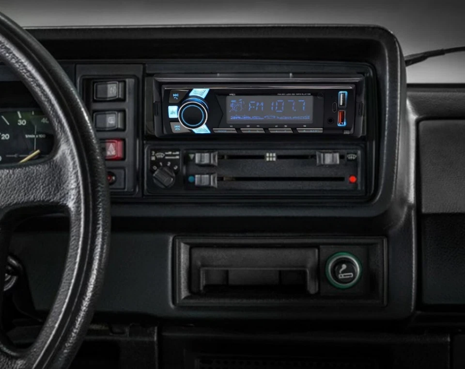 HZEX Single Din Bluetooth Car Stereo, Mechless Media Player AM/FM/USB/SD/AUX - Image 2 of 4