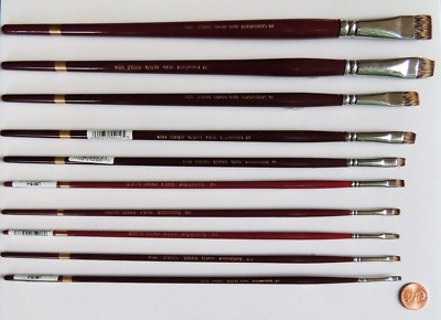 L5515 - Langnickel Royal Sable Long Handle Short Bright 10 Piece Brush Set 