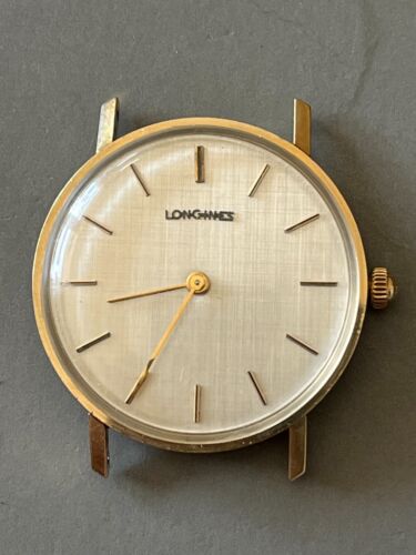 LONGINES 14K SOLID YELLOW GOLD MANS VINTAGE WRISTWATCH FOR THE COLLECTOR RUNS!! - Foto 1 di 5