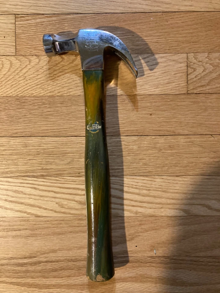 STANLEY SWEETHEART HAMMER 罕见 复古木工工具 古董提篮 铬 — 第 4/4 张图片