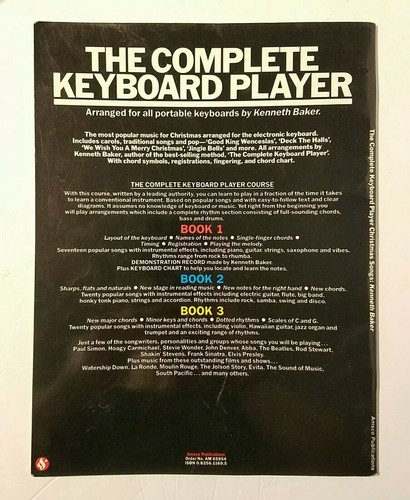 Complete Keyboard Player Christmas Songs - Kenneth Baker: 20 Songs 48 pages EUC - Imagen 2 de 7