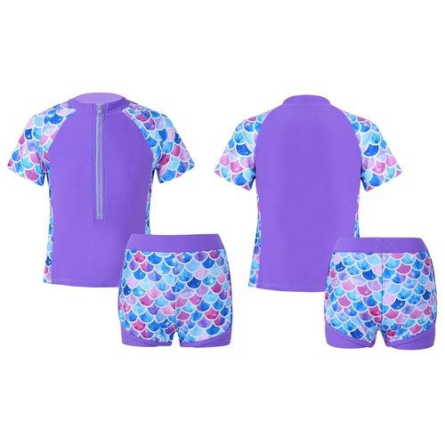 Kids Girls Swimwear Swimming Swimsuit Pool Bathing Suit Surfing Outfits Bodycon - Picture 11 of 49