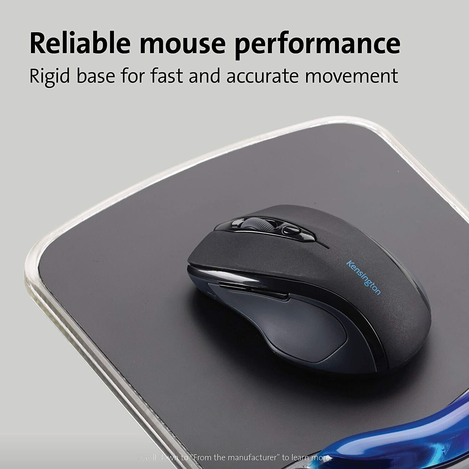 Kensington Mouse Mat with Wrist Rest Ergonomic duo gel wristsupport