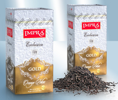 Tee  Impra ''Gold'' Exclusive 200g Schwarzer Tee Großblatt