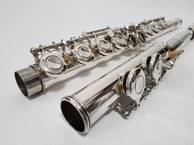 YAMAHA YFL-31 Sterling Silver Flute Head Tube Flute with hardcase