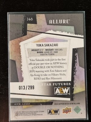 2022 AEW Allure Yuka Sakazaki AEW LOGO /299 Trading Card #90819 | eBay