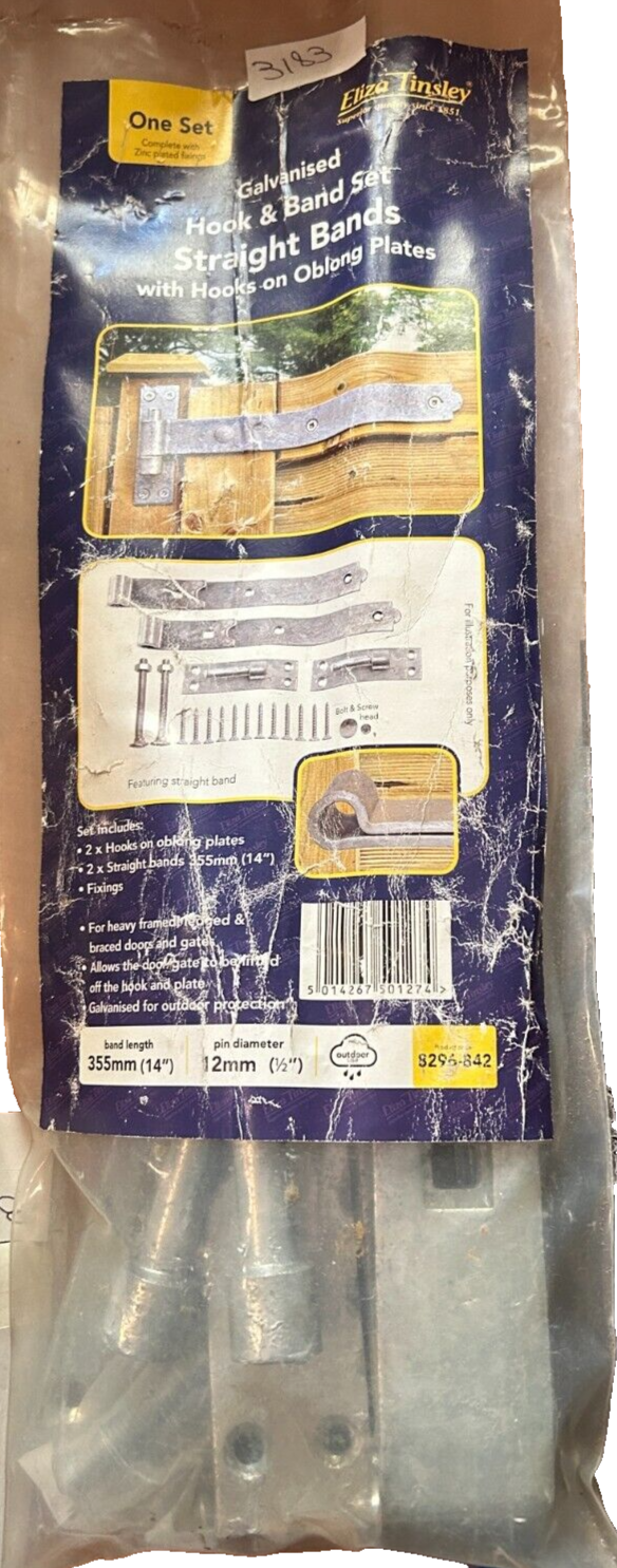3183 Eliza Tinsley Galvanised Hook & Band Set