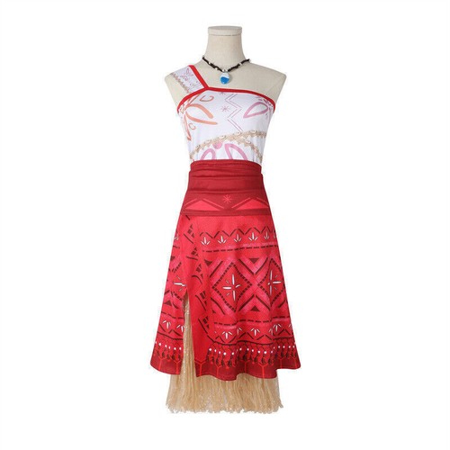 UK Moana 2 Dresses Costume Fancy Dress Cosplay Party for Kids Girls Adult Womenの - Picture 12 of 20