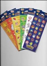 1998 NINTENDO POKEMON 150 DECALS STICKER 6 PACKS 12 SHEETS SEALED NIP FREE SHIP