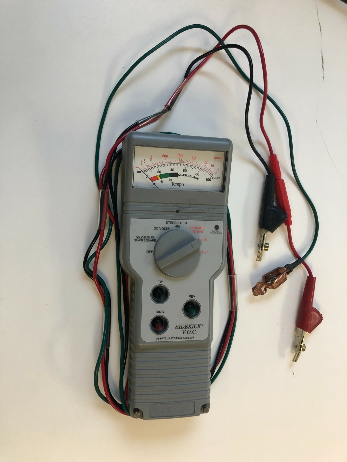 TEMPO Sidekick VOC Cable Tester +Leads 
