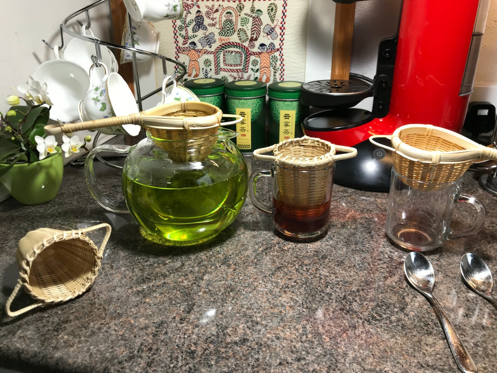 Handmade Bamboo Herbal Tea Infuser Strainer