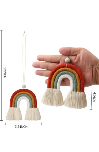 BOHO GARDEN Macrame Bohemian Rainbow Charm - Picture 2 of 4
