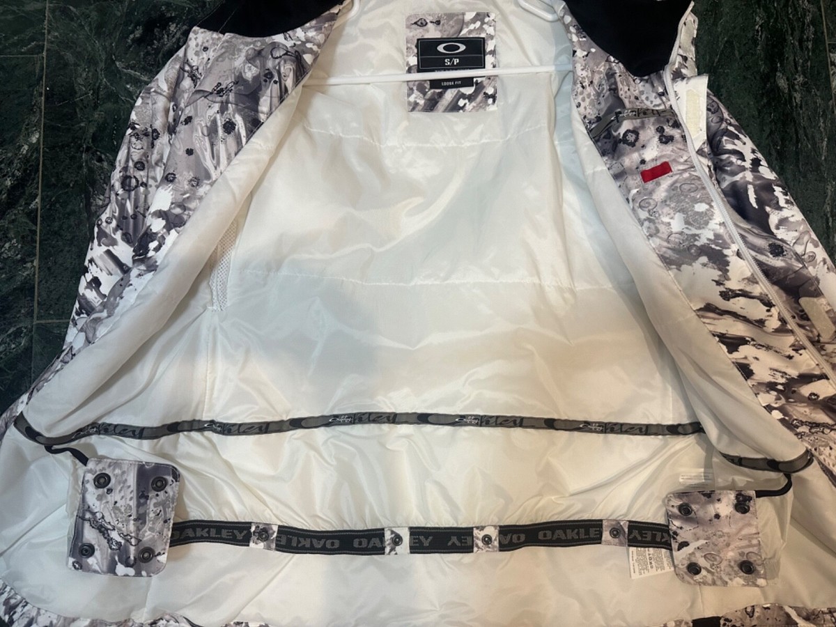 Oakley Insulated Snowboard Ski Jacket Panda Black White S/P Loose