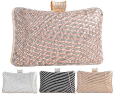 Damen-Clutch Diamant Perlen hart kompakt Hochzeit Party Abend Handtasche