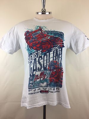 Suenos De Gasolina Zaxon Motors Short Sleeve Mens T-shirt White Size M 