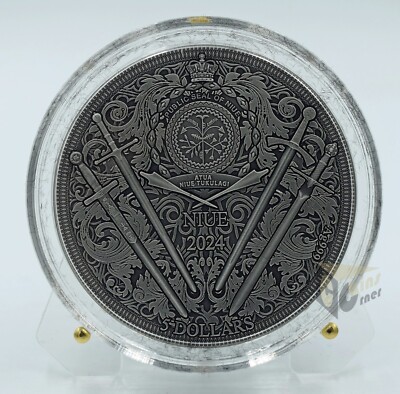Niue 2024 Excalibur – Legendary Swords 2 Oz Silver Coin | eBay