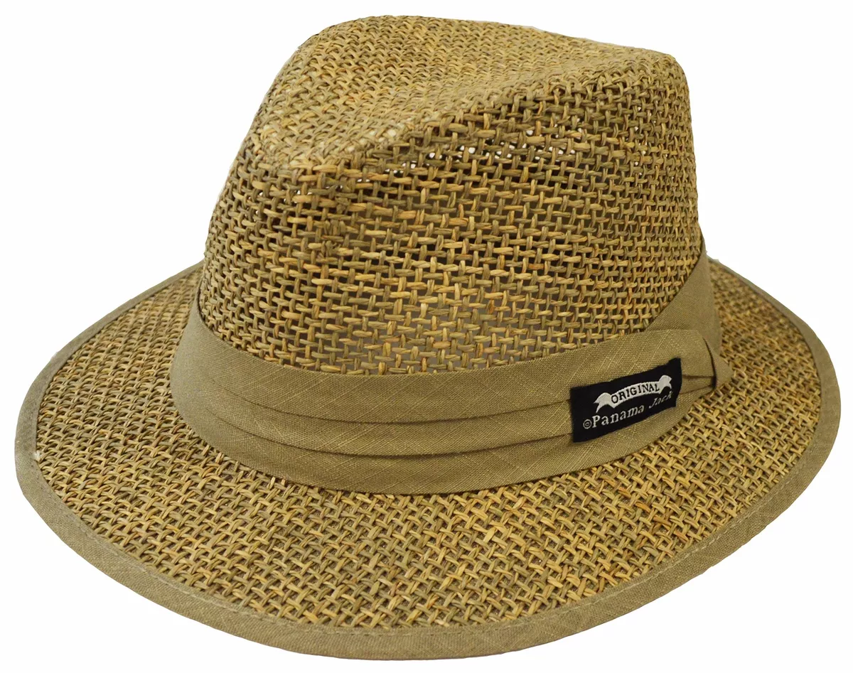 Panama Jack Men's Matte Seagrass Safari Hat (Large)