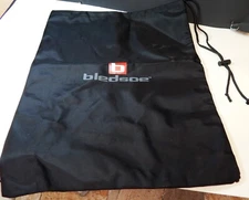BLEDSOE Large Thick Black Drawstring Bag Backpack Travel Pouch 15.5"W x 20.25"L