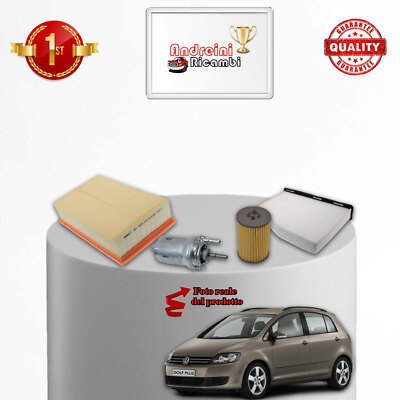 Set Service 4 Filter VW Golf Plus 1.4 TSI 103KW 140CV Von 2006->