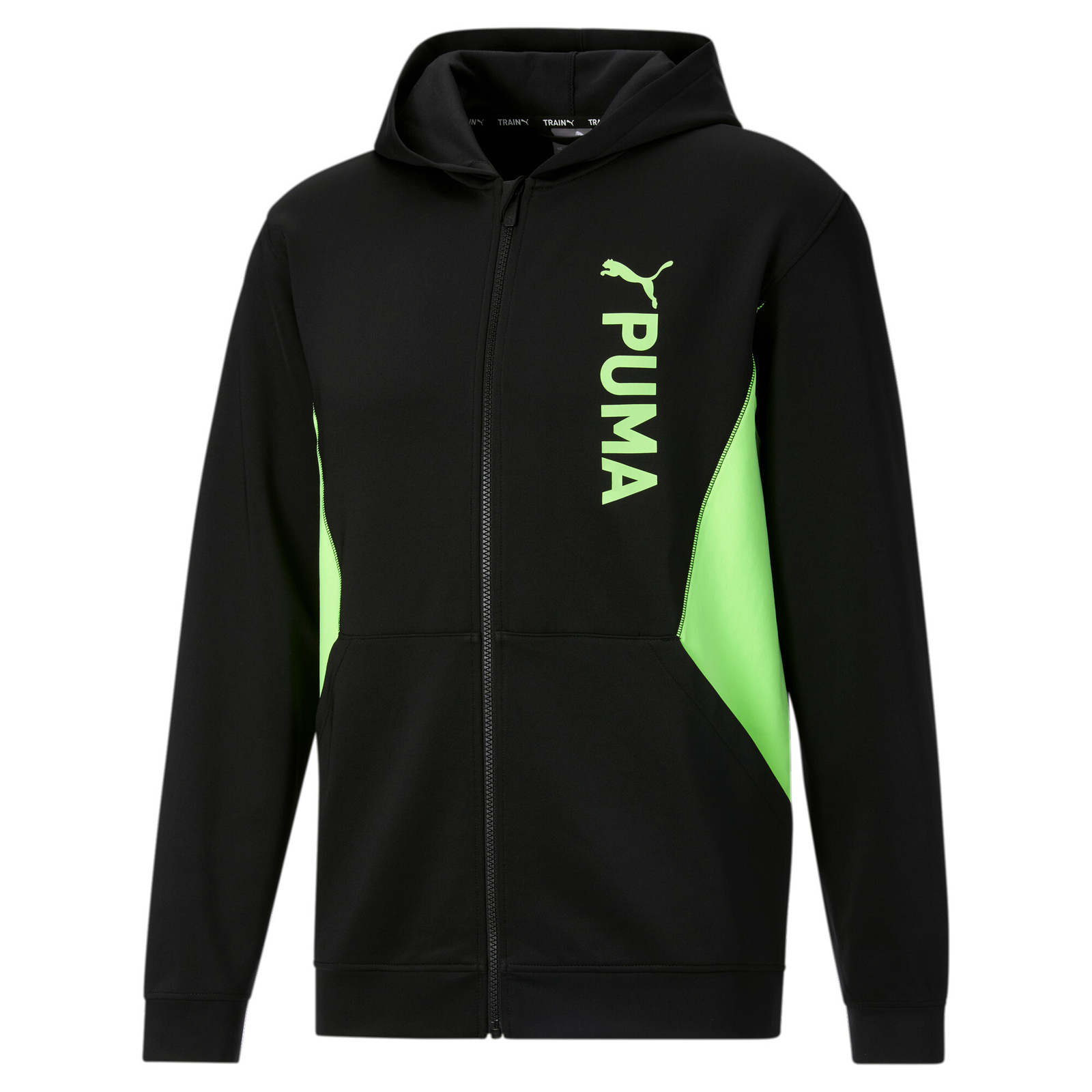 Мужская толстовка PUMA с капюшоном из двойного трикотажа на молнии