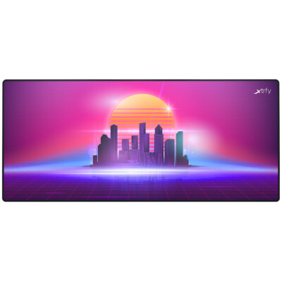 Cherry Xtrfy GP5 Retrowave, XL Gaming-Mauspad, glattes Speed-Pad für Präzision