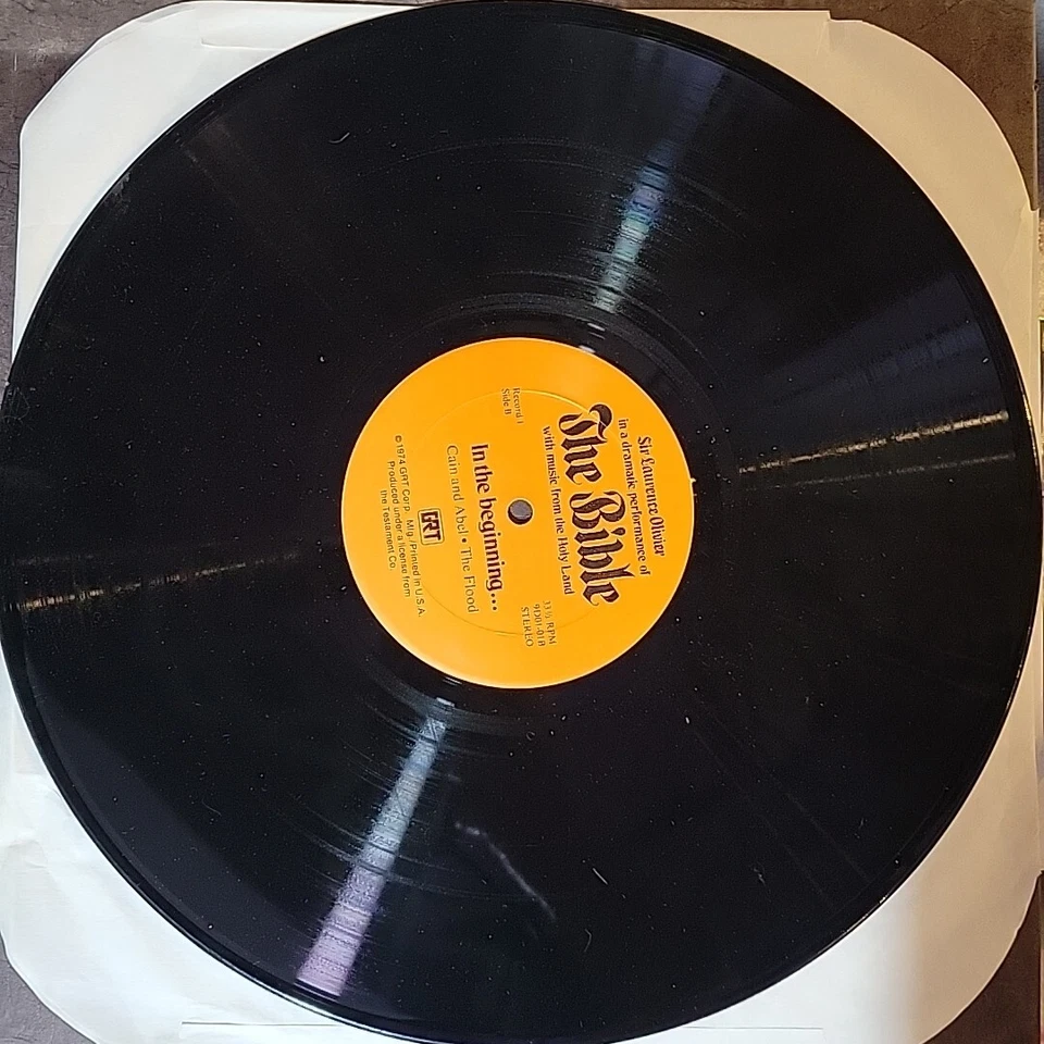 Sir Laurence Olivier – The Bible 1974 12LP Box Set GRT-9D01/12 Douglas Fairbanks - Image 3 of 4