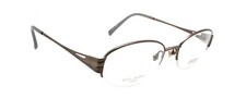 New Authentic SEIKO T231 697 Japan Gray Titanium Half Rim Eyeglasses Frames NOS