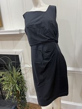 Suzi CHIN by Maggie Boutique Asymmetric Neckline Little Black Dress 12