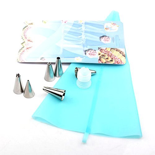 OUMOSI Fondant Cake Decorating Tool Set Piping Kit Nozzle Tips Silicon