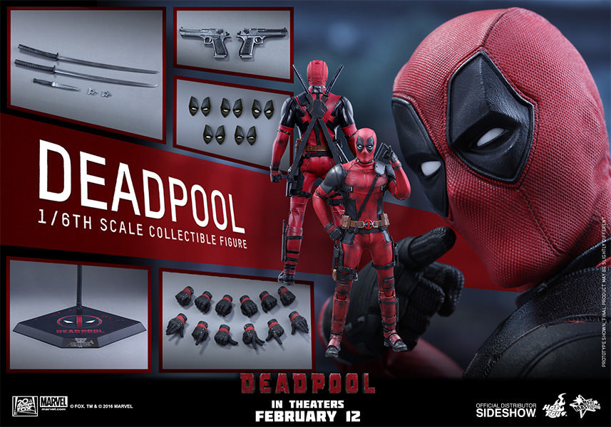 ジャンク品 hottoys デッドプール MMS 347 Hot Toys DeadPool Movie
