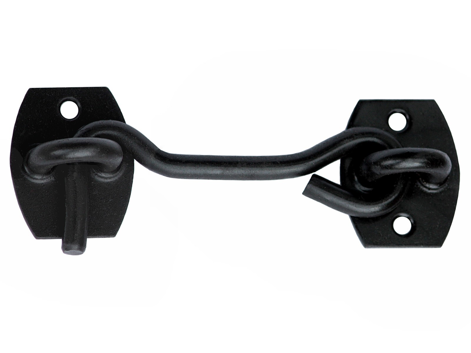 Storm Hooks 8 X 120 Window Hooks Gate Fastening With Eyelet Black Powder Coated