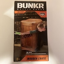 BUNKR Battle Zone Inflatable Wooden Crate Bunker New
