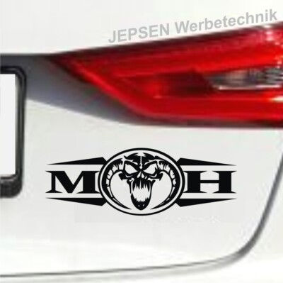 Aufkleber Hardcore 20x7cm Cartattoo Techno S064 in schwarz glanz