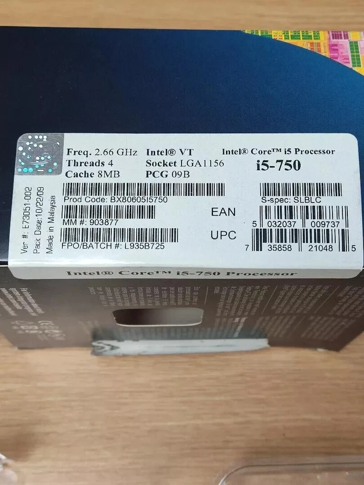 Intel Core i5-750 2.66 GHz Socket LGA 1156 CPU - Image 4 of 4