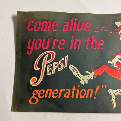 Vintage Pepsi “Come Alive You're In The Pepsi Generation